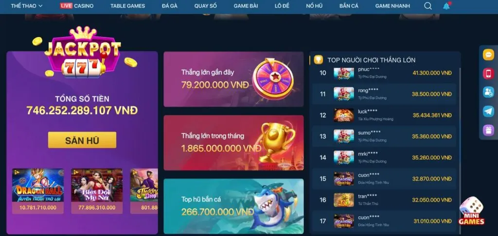 Game casino trực tuyến mới